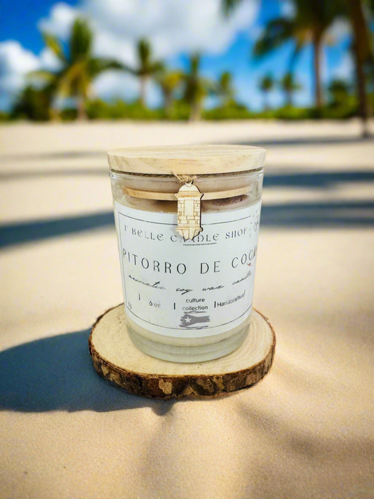 "Pitorro de Coco" Soy Candle